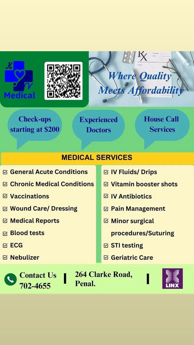 K & V Medical promotional advertisement