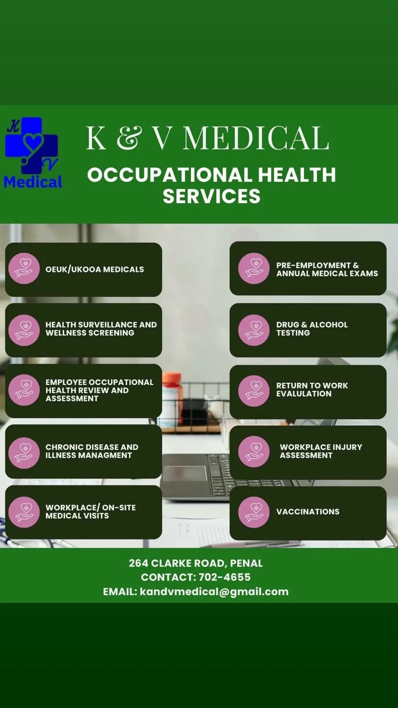 K & V Medical promotional advertisement